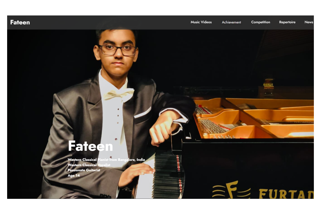 Fateen Pianist Website Preview